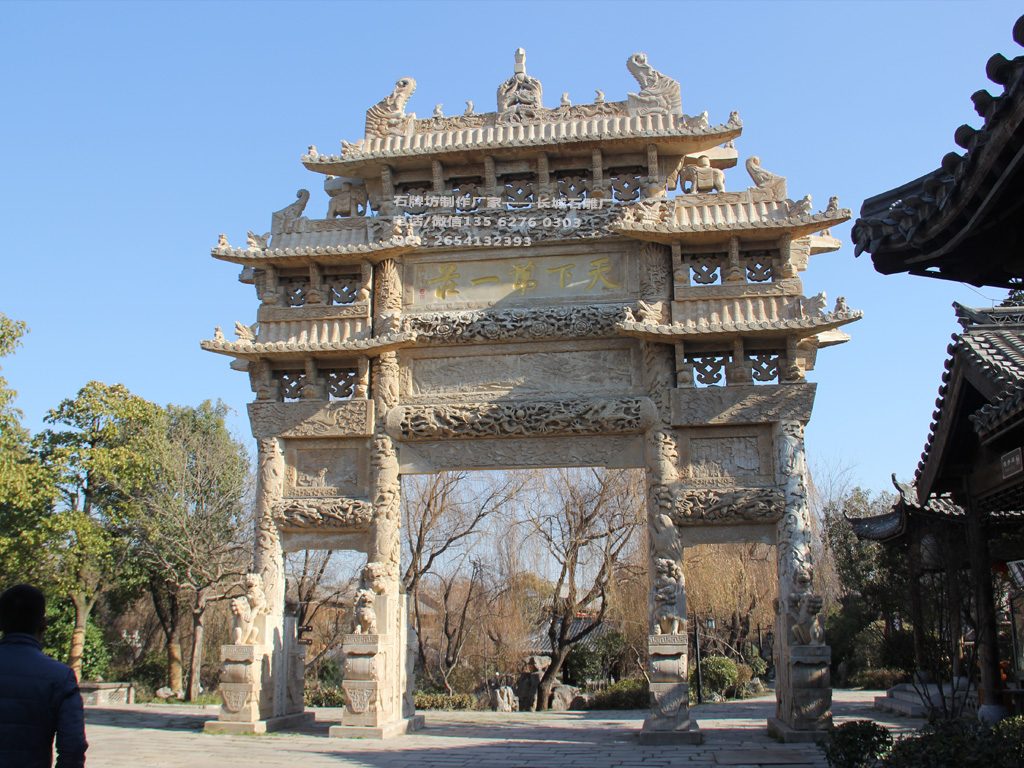 景區入口仿古門樓圖片效果圖