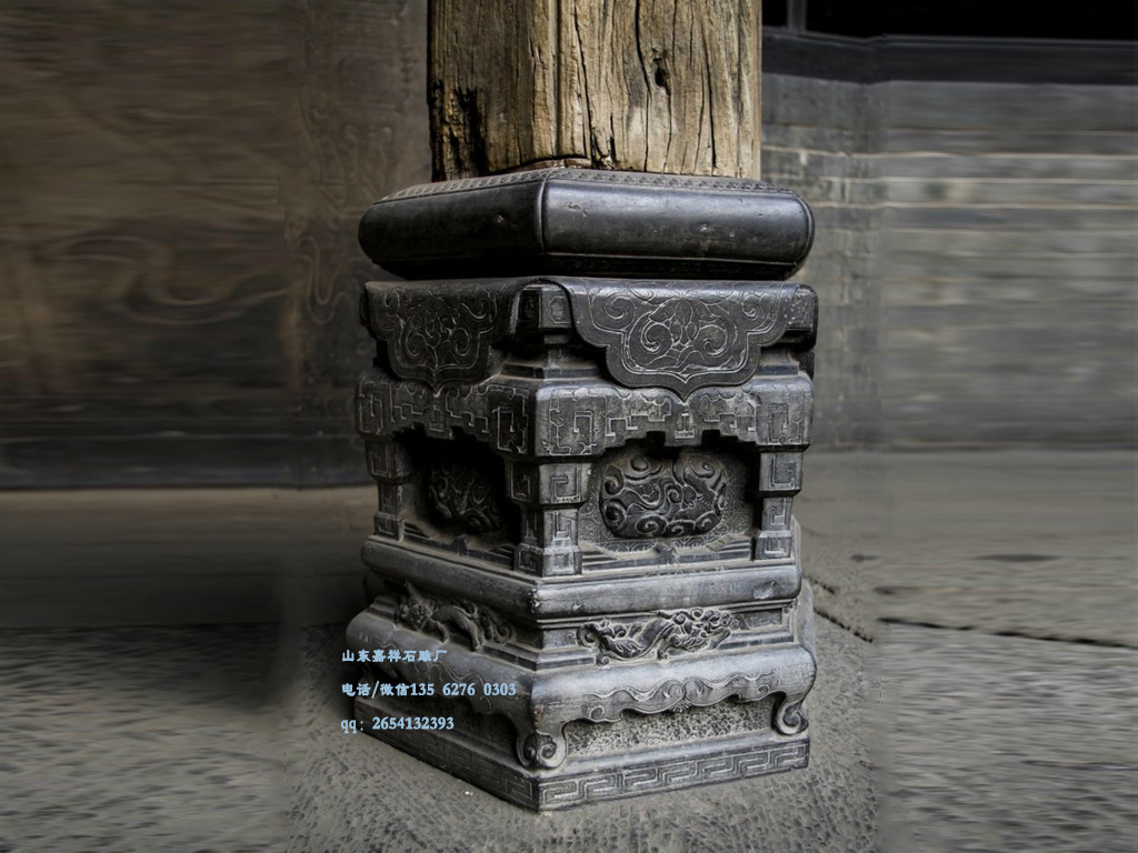 青石柱頂石圖片大全_古建筑柱墩圖片