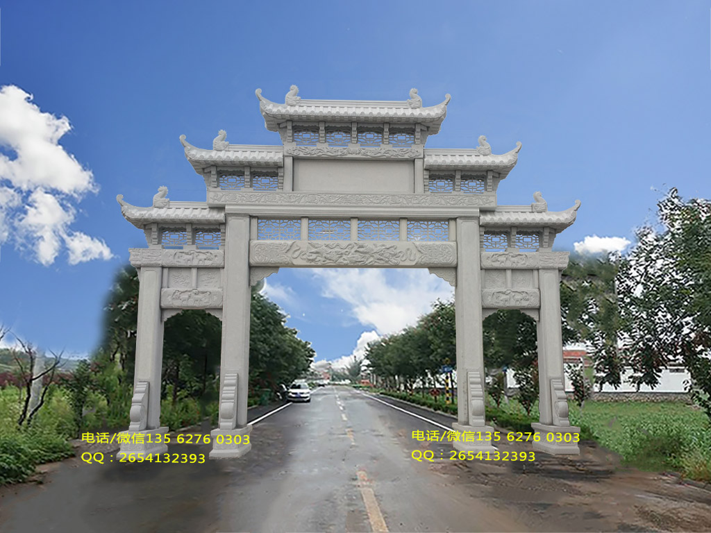 農(nóng)村牌樓圖片